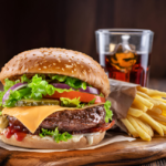 Burger and Soft Drings